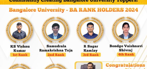 🏆 Universal’s Winning Streak Continues: Celebrating Our 2024 Bangalore University Rank Holders!