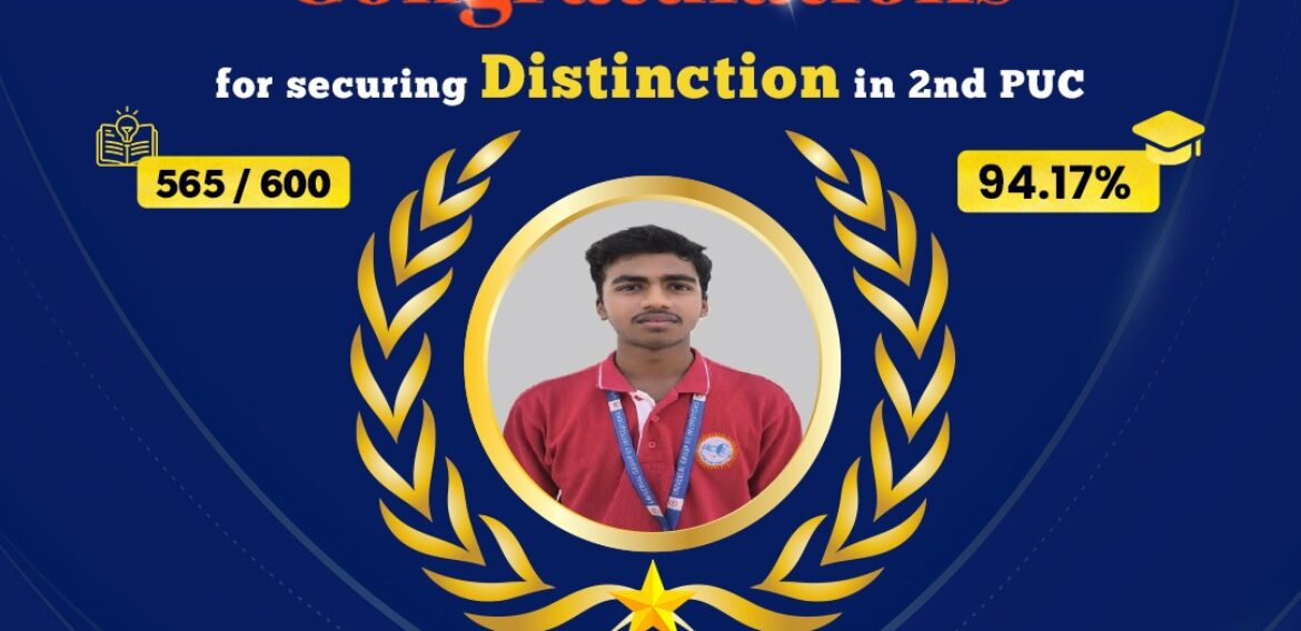 🌠 From Kolar to the Top: Bhuvan Sai S Scores 565/600 in II PUC with Universal PU College’s Mentorship