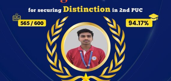 🌠 From Kolar to the Top: Bhuvan Sai S Scores 565/600 in II PUC with Universal PU College’s Mentorship