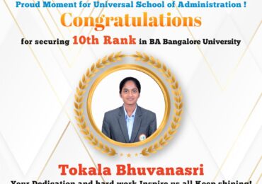🎉 From Consistent Learner to University Rank Holder: Bhuvanasri’s Journey with Universal School of Administration