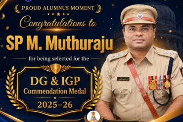 SP M. Muthuraju Selected for DG & IGP Medal