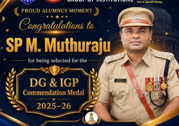SP M. Muthuraju Selected for DG & IGP Medal