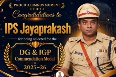 IPS Jayaprakash Honoured with DG & IGP Medal