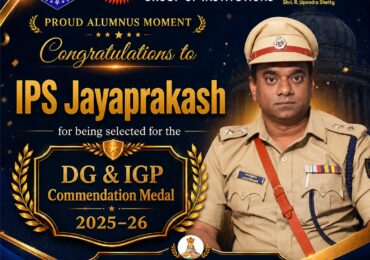 IPS Jayaprakash Honoured with DG & IGP Medal
